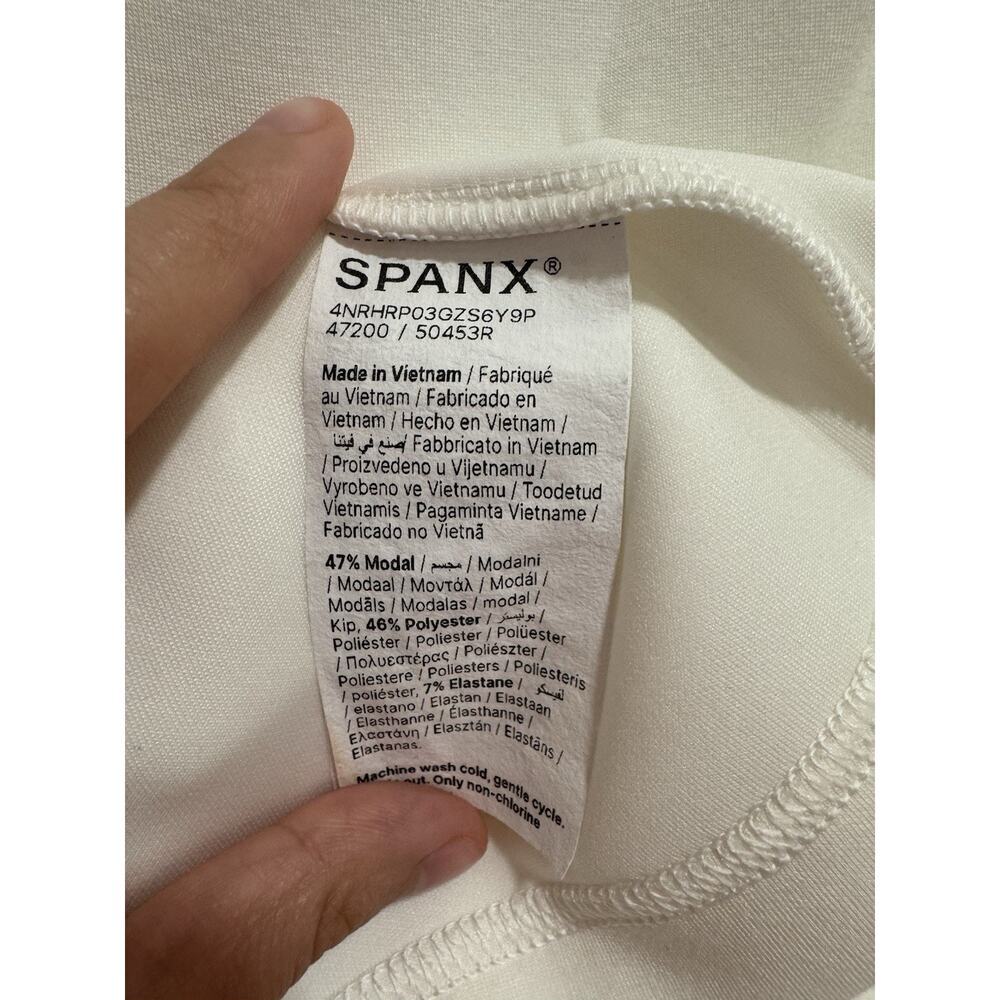 NWT Spanx Air essentials Crewneck Sweatshirt Dress XS Powder - Picture 4 of 5